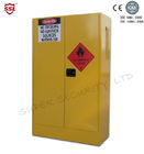 Gelbe Farben-chemisches brennbares Speicher-Kabinett mit Doppelentlüftungen für gefährliche Waren 250L