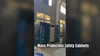 Industrieller Chemikalienlagerschrank, Massenproduktion in der Fabrik