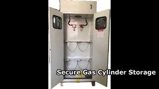 Gasflaschen-Lagerschrank 75 mm für 1–4 Flaschen