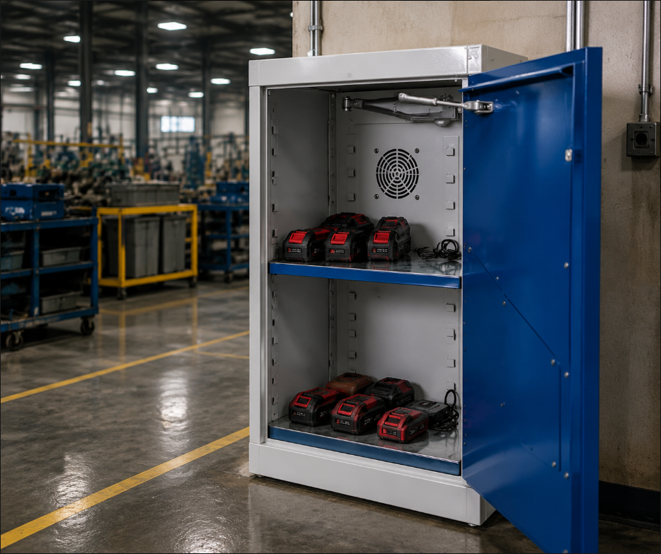 Neueste Unternehmensblogs über Industrielle Batteriesicherheit tritt in die Ära der Standardisierung ein: Lager- und Ladeschränke werden zur zentralen Sicherheitsinfrastruktur in Fabriken
