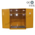Gelbes großes brennbare Flüssigkeit Speicher-Stahlkabinett mit Hochglanz-Oberflächen-doppelter Tür