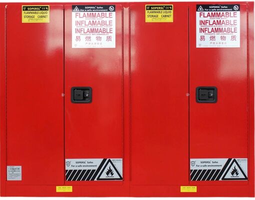 kaufen SUPER 45 Gallonen 170L Sicherheitsschrank für brennbare Stoffe NFPA 30 OSHA-konforme industrielle Lagerung von brennbaren Stoffen Online-Herstellung